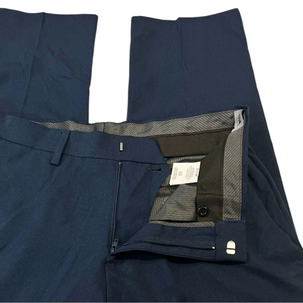 Kenneth Cole Reaction Mens Dress Pants, Straight Leg, Blue, Size 32x30‎